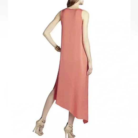 BCBGMAXAZRIA Coral Reese Draped Tank Dress Size XXS Cocktail Formal Party Chic - Picture 3 of 7